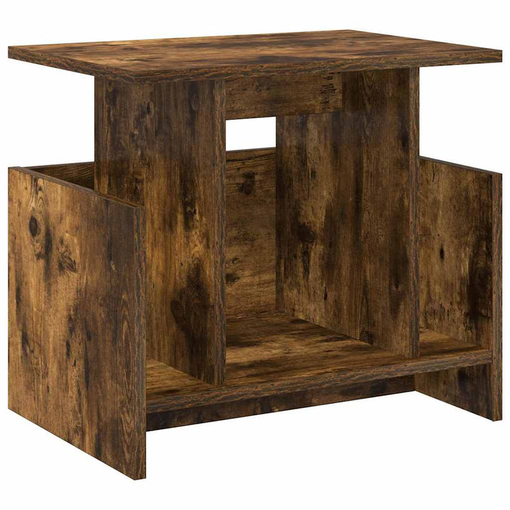 TV-bord 50 x 35 x 45 cm Røget eg Konstrueret træ