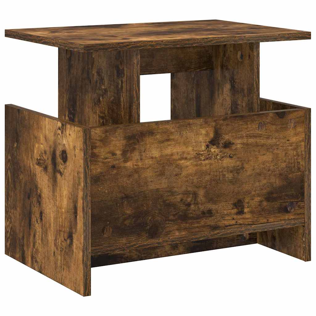TV-bord 50 x 35 x 45 cm Røget eg Konstrueret træ
