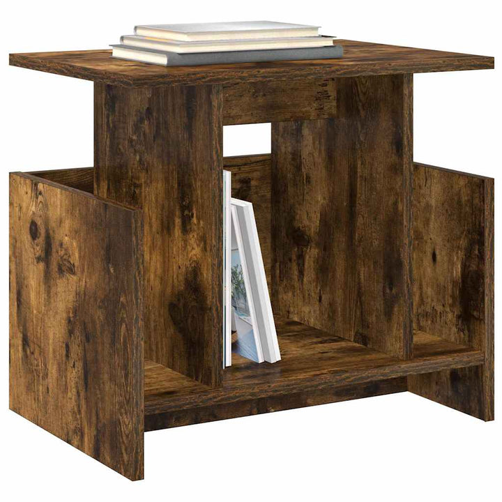 TV-bord 50 x 35 x 45 cm Røget eg Konstrueret træ