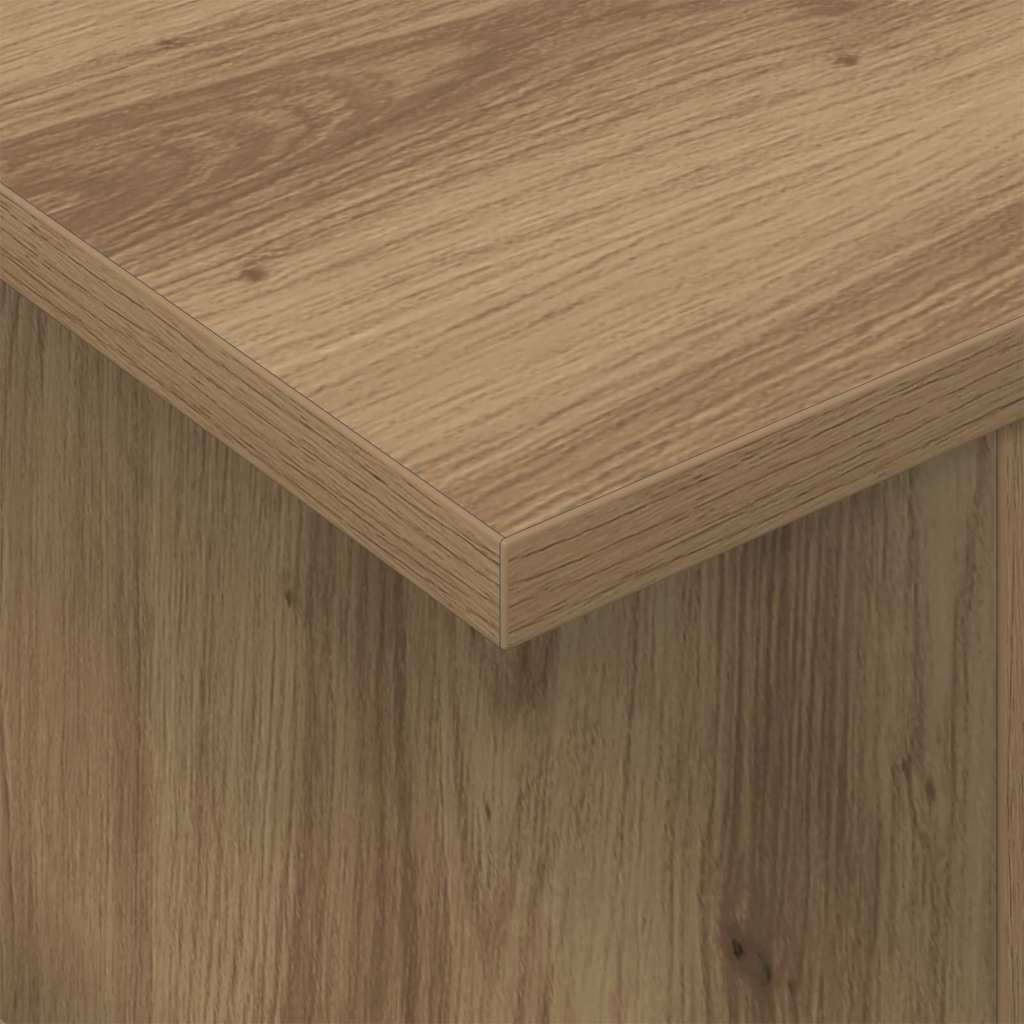 TV-bord 2 pcs Artisan Egetræ Konstrueret træ