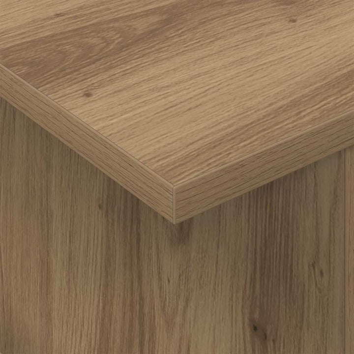 TV-bord 2 pcs Artisan Egetræ Konstrueret træ