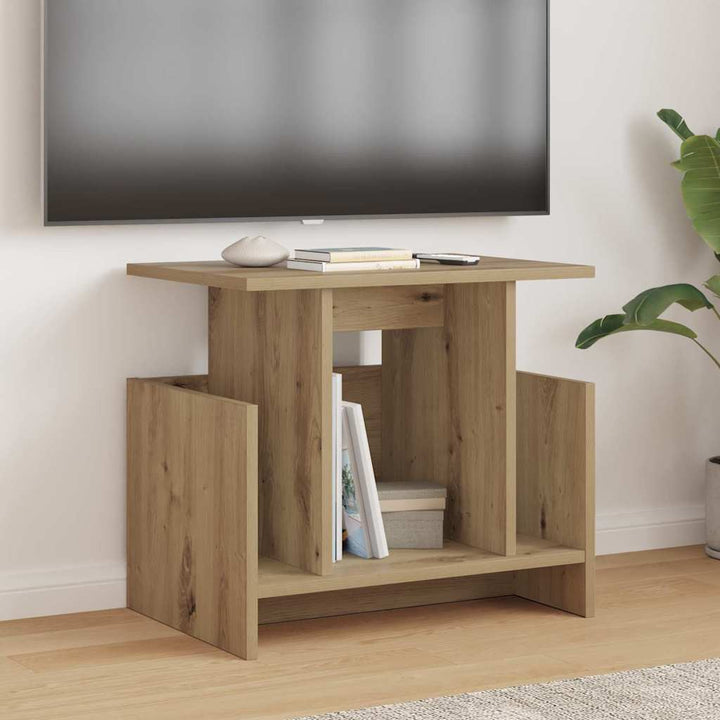 TV-bord 2 pcs Artisan Egetræ Konstrueret træ