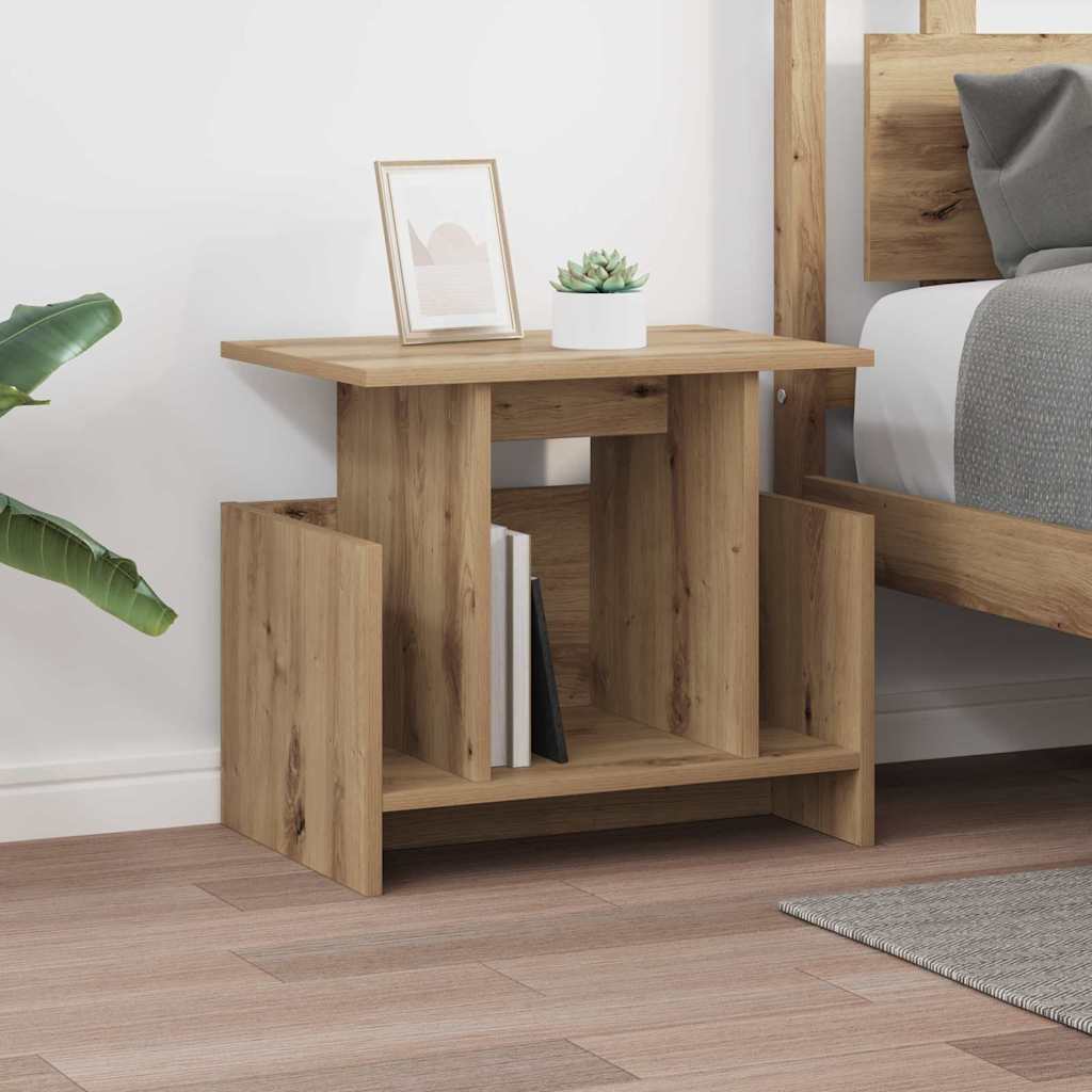 TV-bord 2 pcs Artisan Egetræ Konstrueret træ