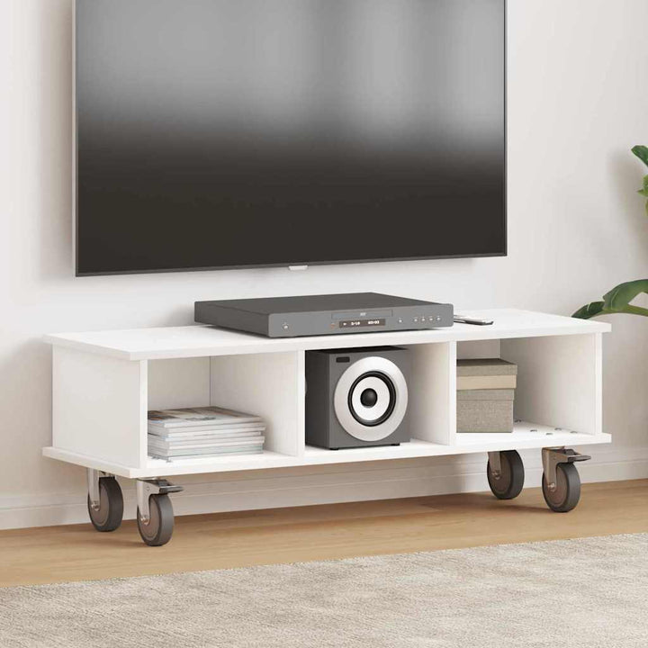 TV-bord Hvid 100 x 35 x 35 cm Konstrueret træ