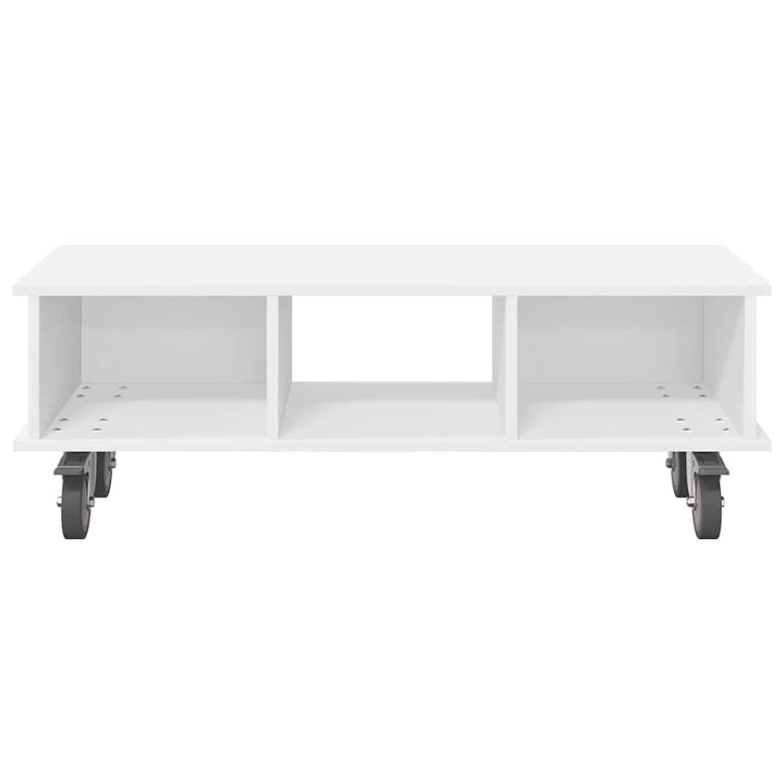 TV-bord Hvid 100 x 35 x 35 cm Konstrueret træ