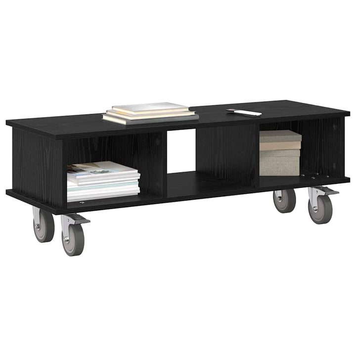 TV-bord 100 x 35 x 35 cm Sort eg Konstrueret træ