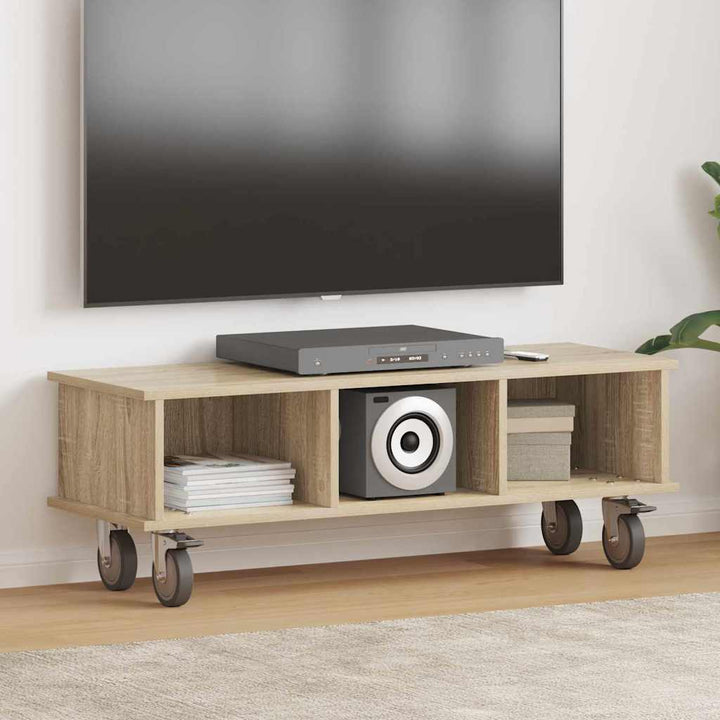TV-bord 100 x 35 x 35 cm Sonoma eg Konstrueret træ