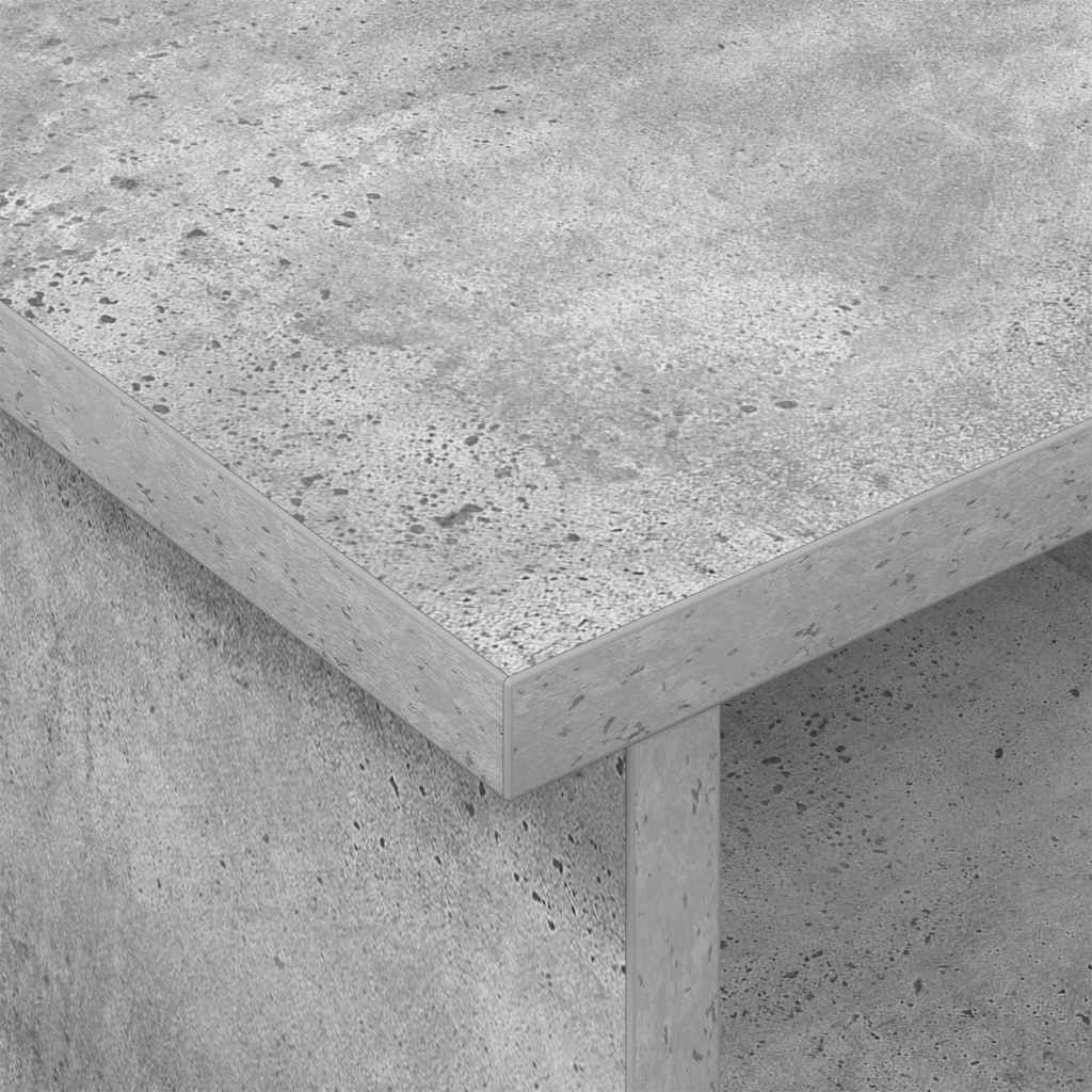 TV-bord Beton Grå 100 x 35 x 35 cm Konstrueret træ