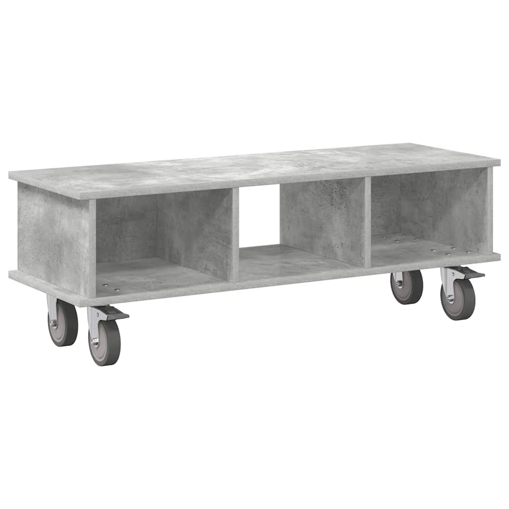 TV-bord Beton Grå 100 x 35 x 35 cm Konstrueret træ