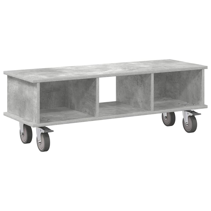 TV-bord 100 x 35 x 35 cm Beton Grå Konstrueret træ
