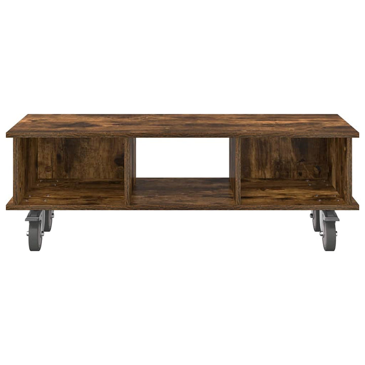 TV-bord 100 x 35 x 35 cm Røget eg Konstrueret træ