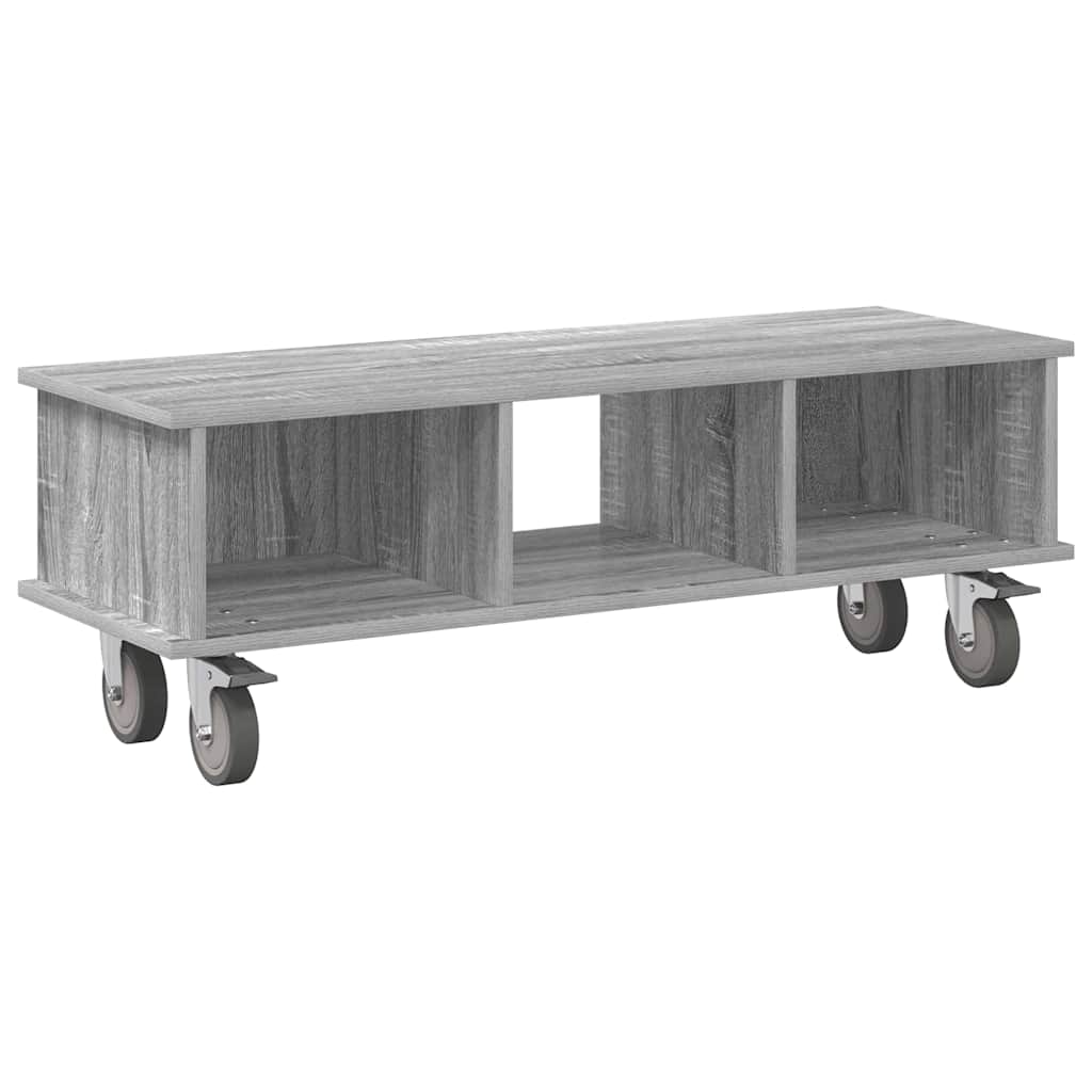 TV-bord Grå Sonoma 100 x 35 x 35 cm Konstrueret træ