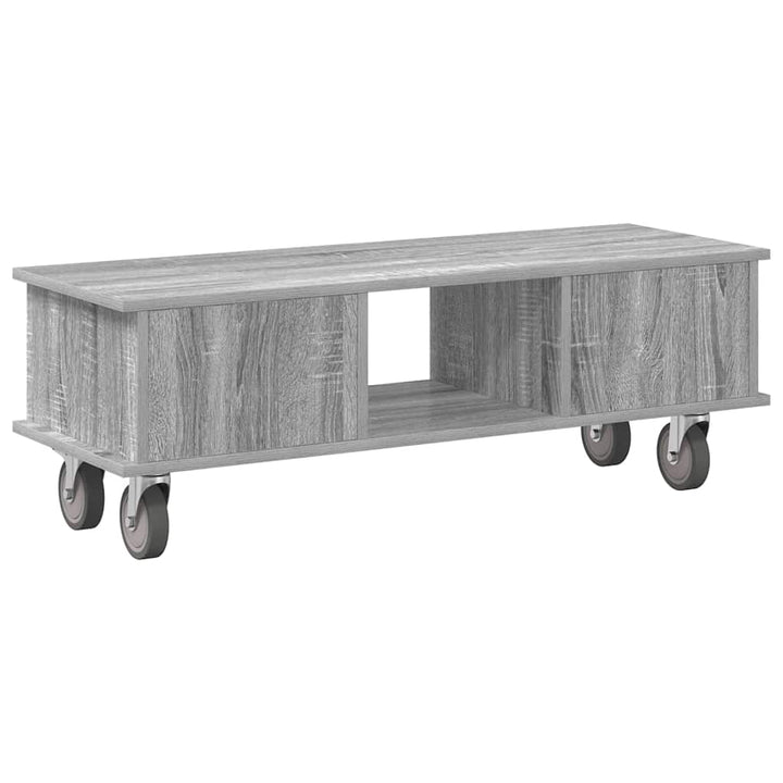 TV-bord 100 x 35 x 35 cm Grå Sonoma Konstrueret træ