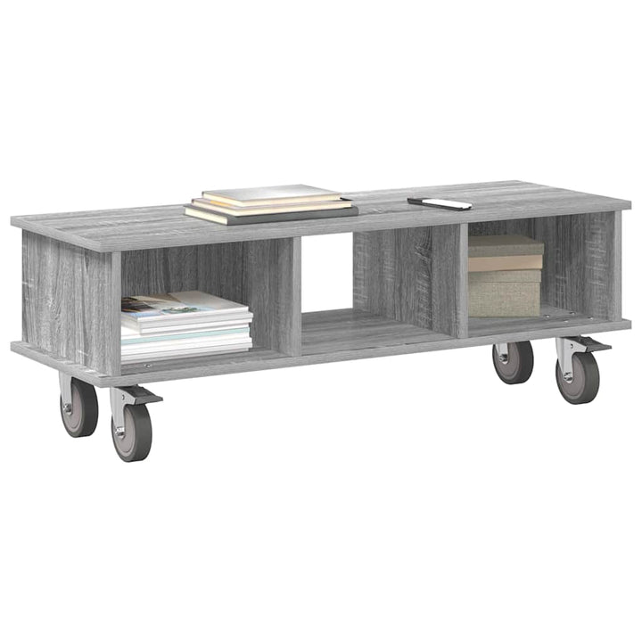 TV-bord Grå Sonoma 100 x 35 x 35 cm Konstrueret træ