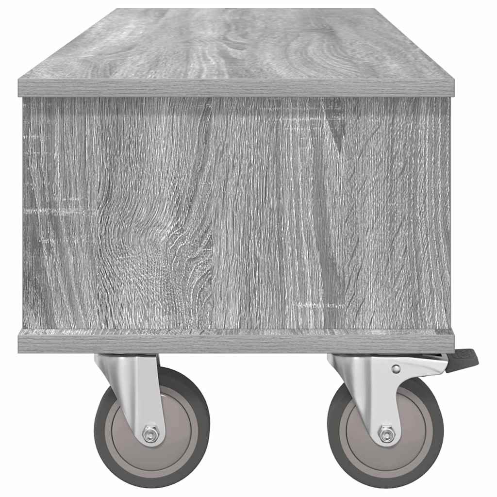 TV-bord Grå Sonoma 100 x 35 x 35 cm Konstrueret træ