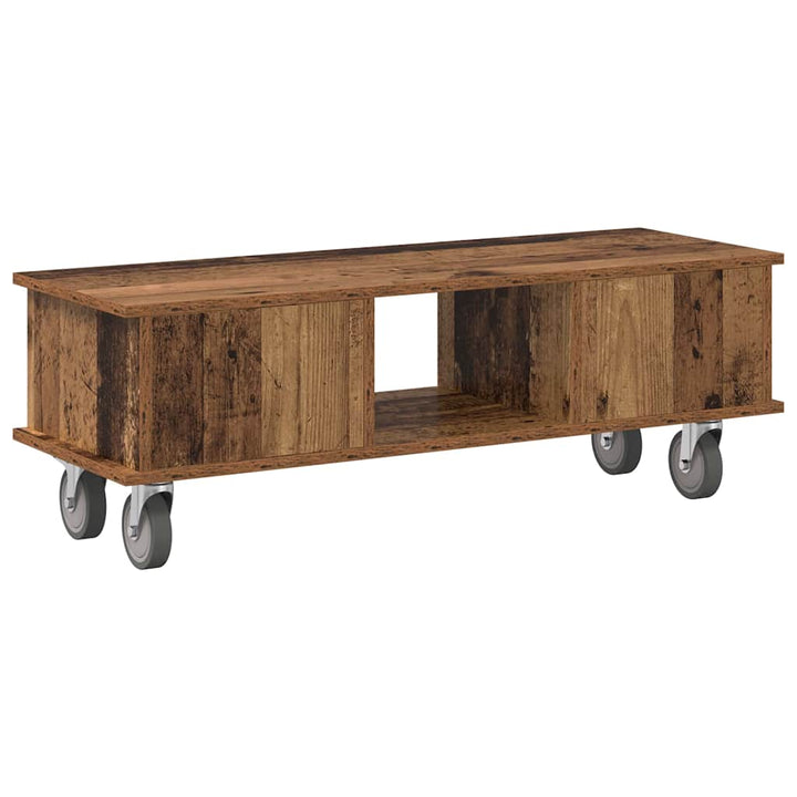 TV-bord Gammelt træ 100 x 35 x 35 cm Konstrueret træ