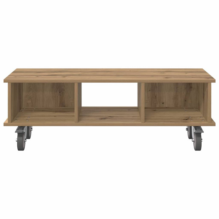 TV-bord 100 x 35 x 35 cm Artisan Egetræ Konstrueret træ