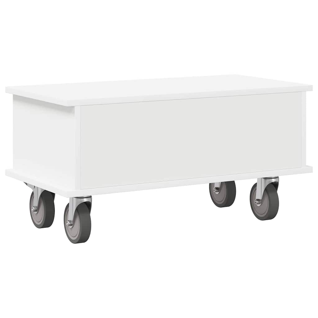 TV-bord Hvid 68,5 x 35 x 35 cm Konstrueret træ
