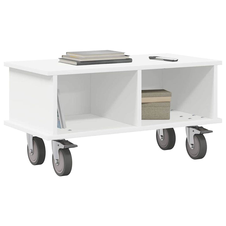 TV-bord Hvid 68,5 x 35 x 35 cm Konstrueret træ