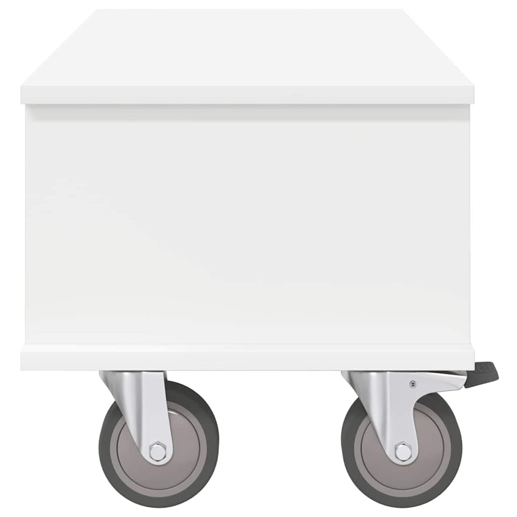 TV-bord Hvid 68,5 x 35 x 35 cm Konstrueret træ
