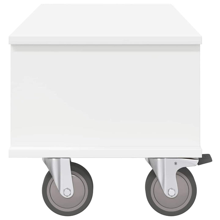 TV-bord Hvid 68,5 x 35 x 35 cm Konstrueret træ