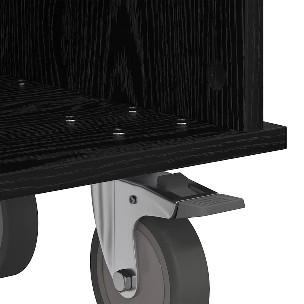 TV-bord Sort eg 68,5 x 35 x 35 cm Konstrueret træ