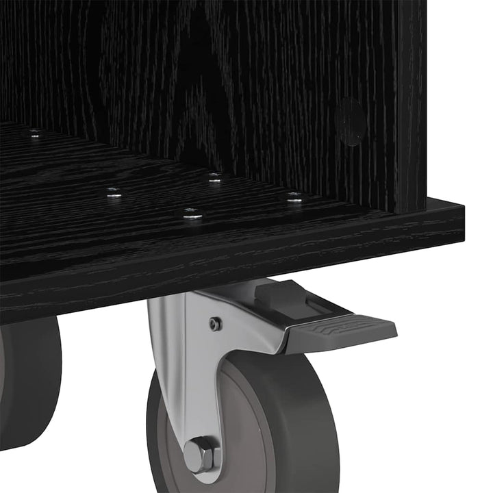TV-bord 68,5 x 35 x 35 cm Sort eg Konstrueret træ