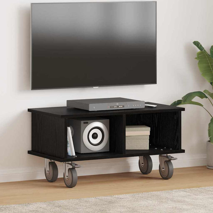 TV-bord Sort eg 68,5 x 35 x 35 cm Konstrueret træ