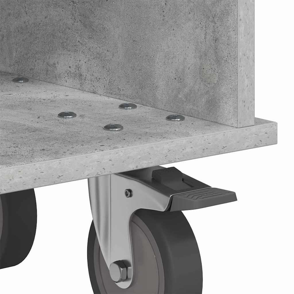 TV-bord Beton Grå 68,5 x 35 x 35 cm Konstrueret træ