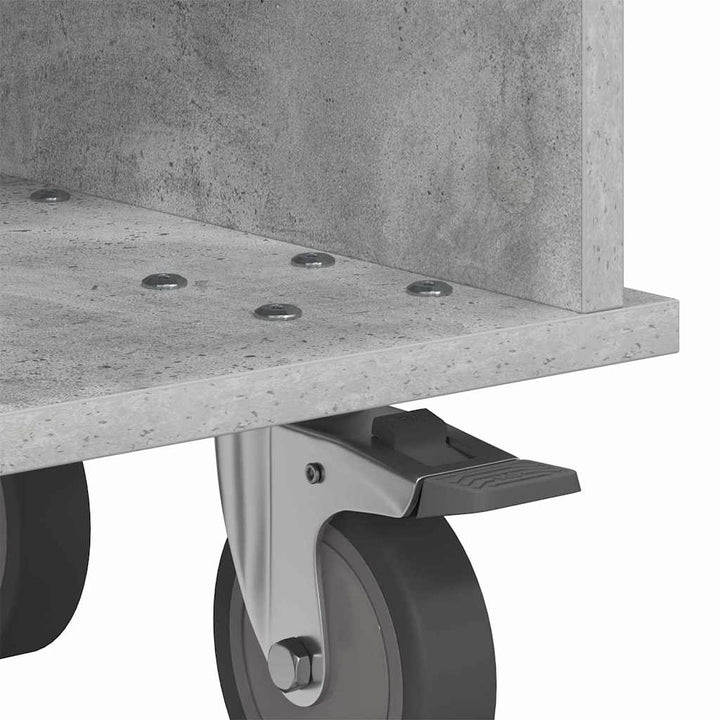 TV-bord Beton Grå 68,5 x 35 x 35 cm Konstrueret træ