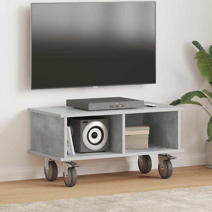 TV-bord Beton Grå 68,5 x 35 x 35 cm Konstrueret træ