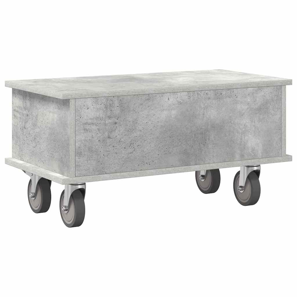 TV-bord Beton Grå 68,5 x 35 x 35 cm Konstrueret træ