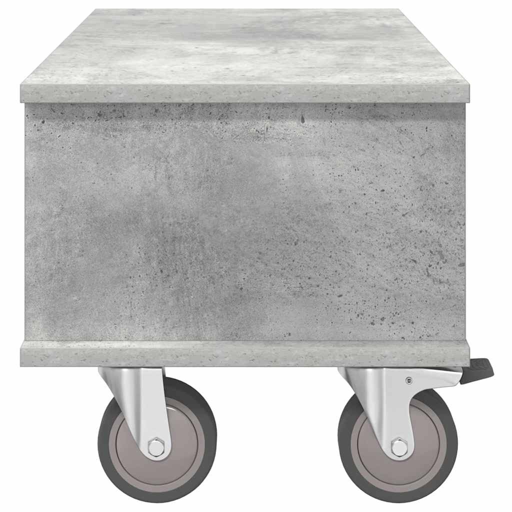 TV-bord Beton Grå 68,5 x 35 x 35 cm Konstrueret træ