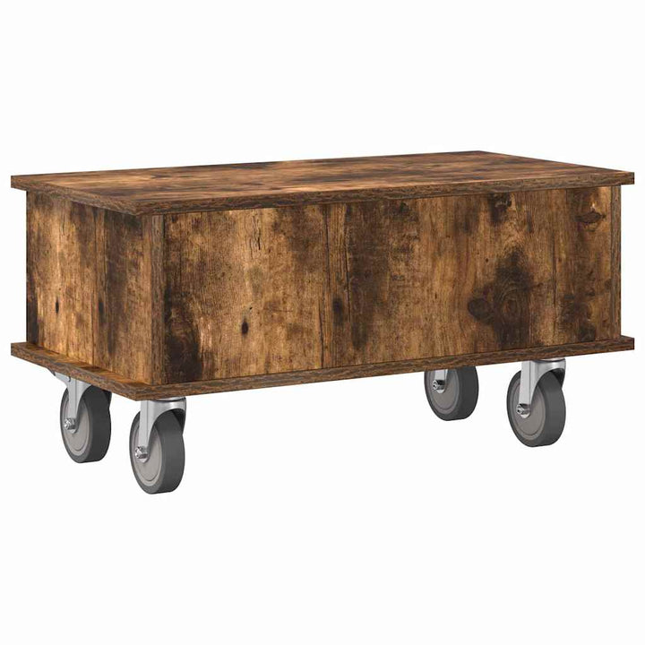 TV-bord Røget eg 68,5 x 35 x 35 cm Konstrueret træ