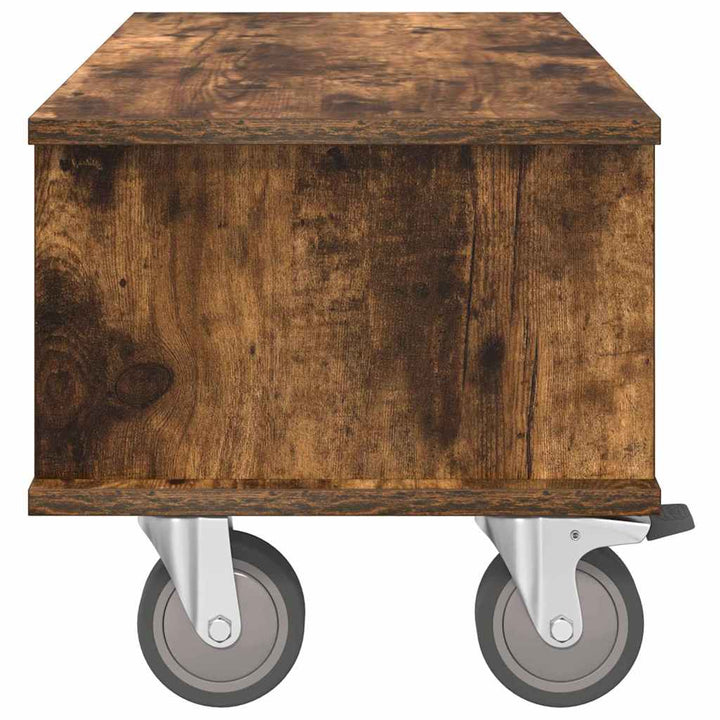 TV-bord Røget eg 68,5 x 35 x 35 cm Konstrueret træ