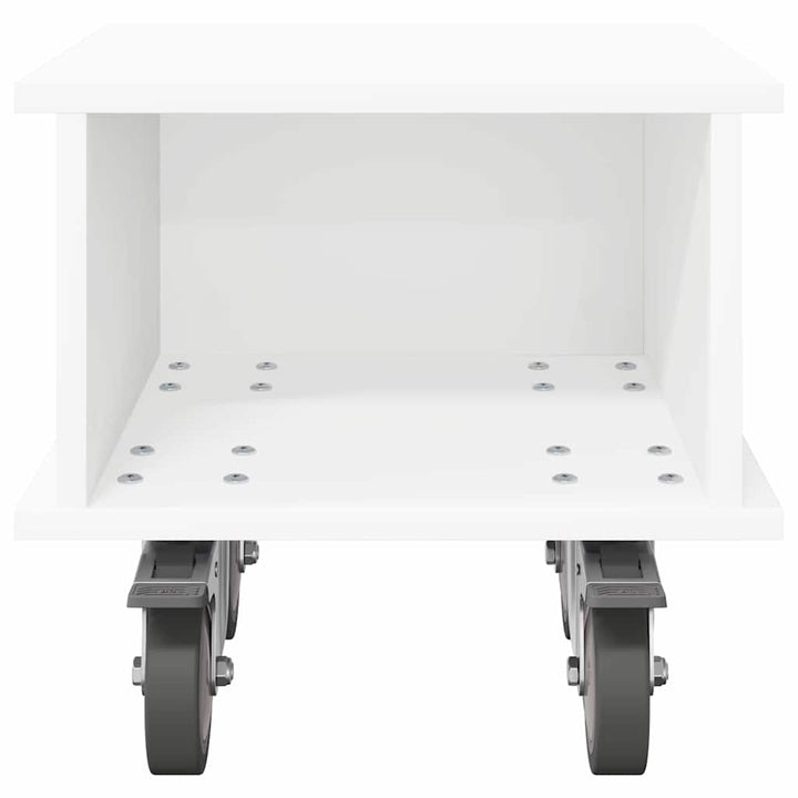 TV-bord 37 x 35 x 35 cm Hvid Konstrueret træ