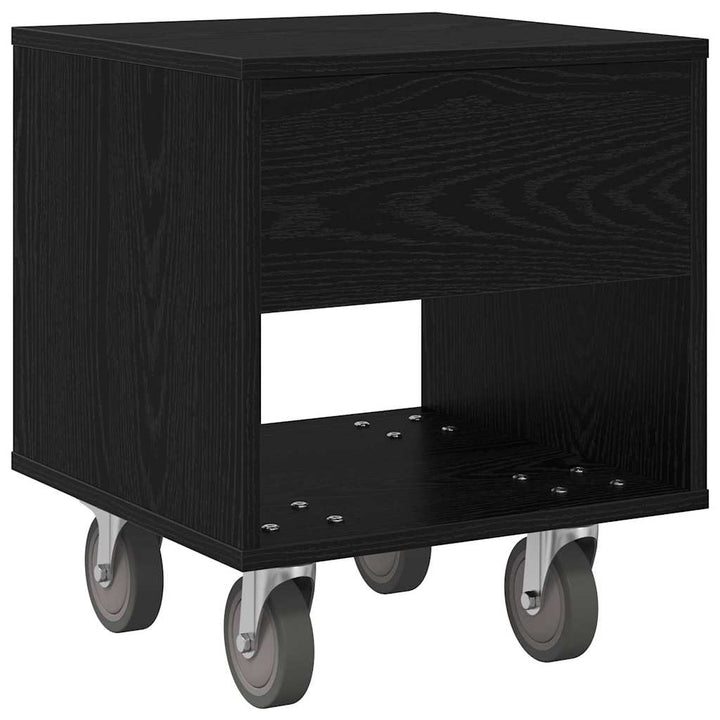 Sengebord Sort eg 40,5 x 40 x 48 cm Konstrueret træ