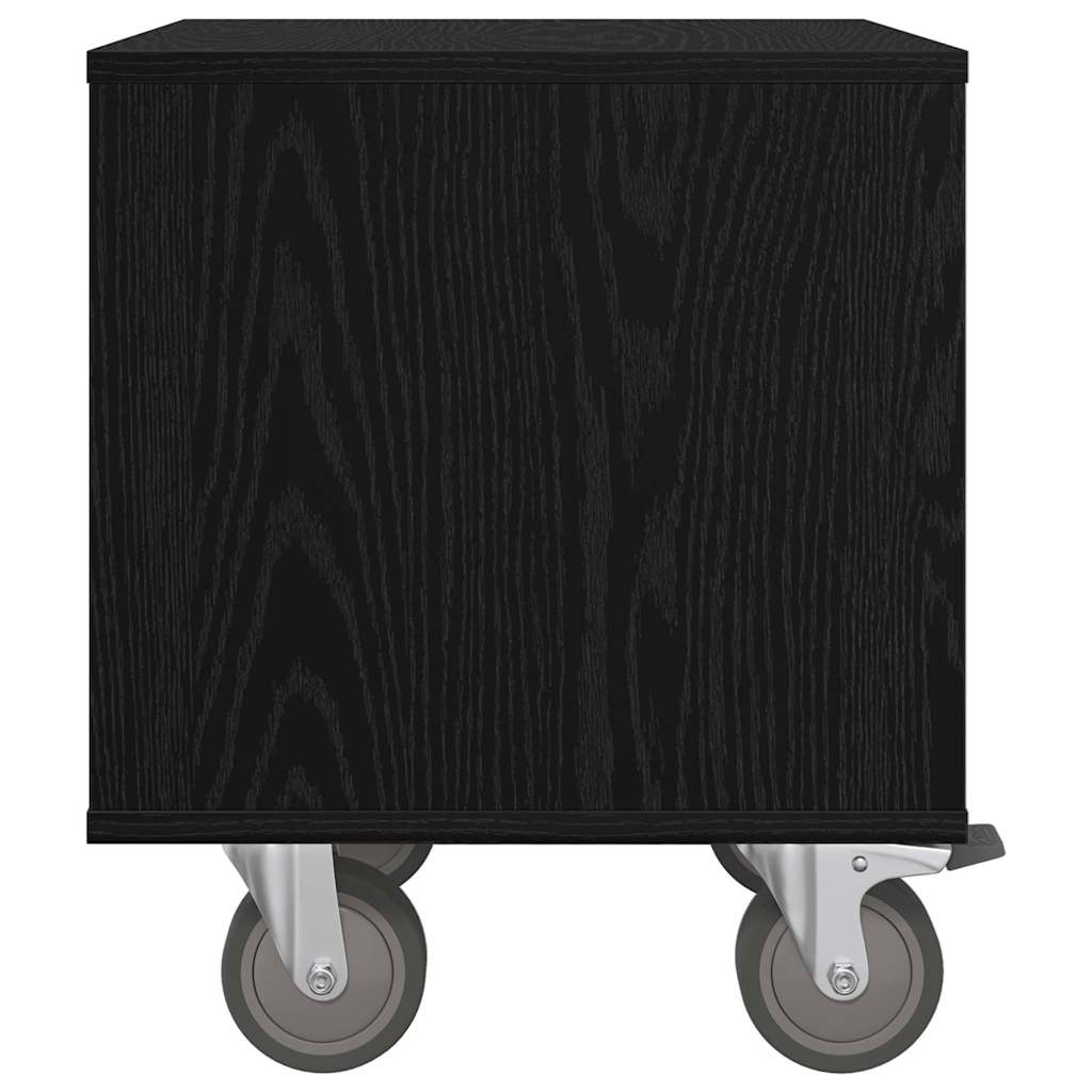 Sengebord Sort eg 40,5 x 40 x 48 cm Konstrueret træ