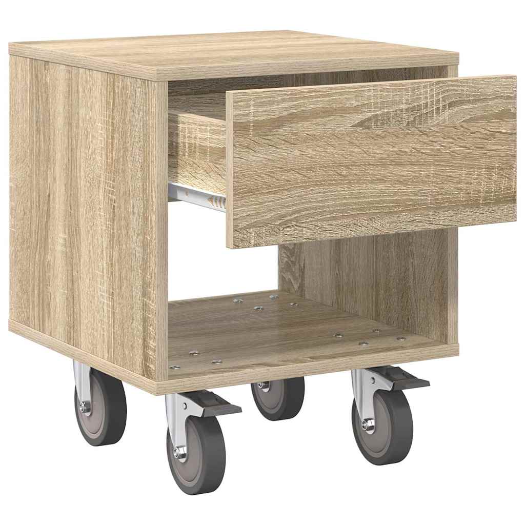 Sengebord Sonoma eg 40,5 x 40 x 48 cm Konstrueret træ