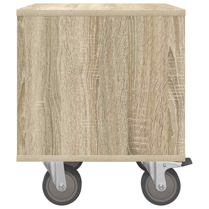 Sengebord 2 pcs Sonoma eg 40,5 x 40 x 48 cm Konstrueret træ