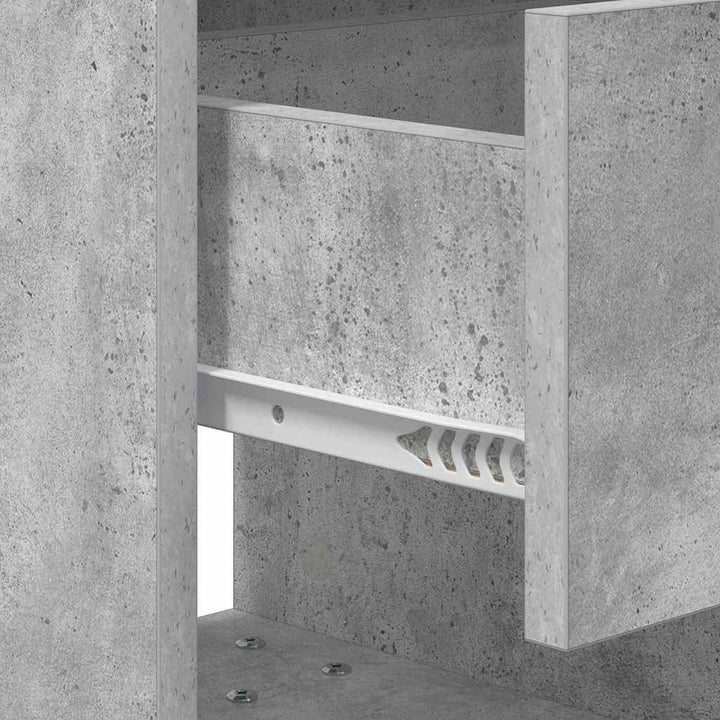 Sengebord Beton Grå 40,5 x 40 x 48 cm Konstrueret træ