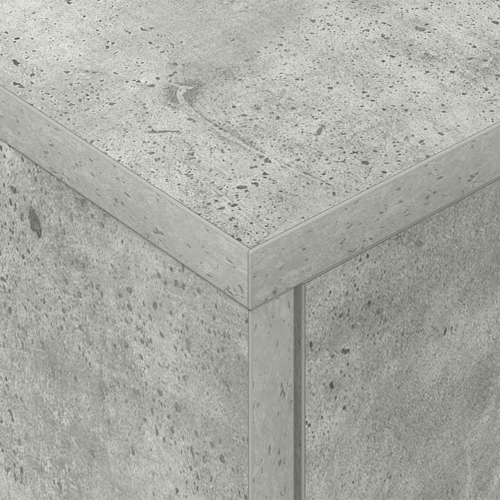 Sengebord 2 stk. Beton Grå 40,5 x 40 x 48 cm Konstrueret træ