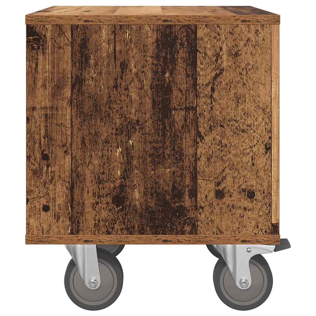 Sengebord 2 pcs Gammelt træ 40,5 x 40 x 48 cm Konstrueret træ