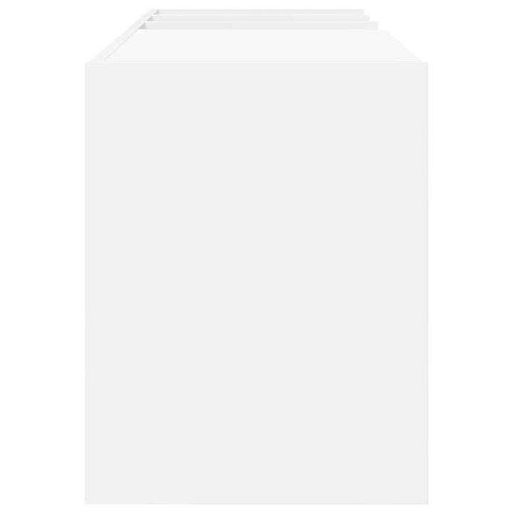 Pladeskab Hvid 78,5 x 35 x 45 cm Konstrueret træ