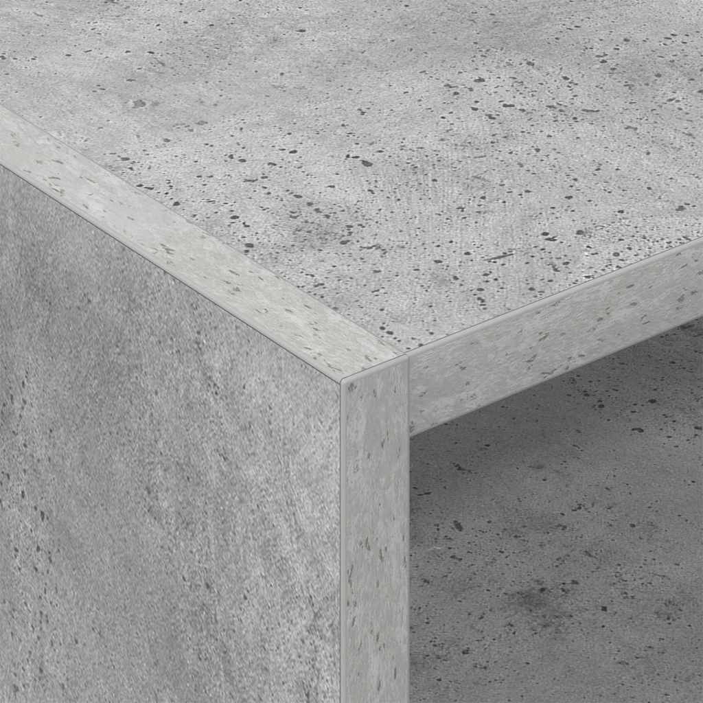 Pladeskab Beton Grå 78,5 x 35 x 45 cm Konstrueret træ
