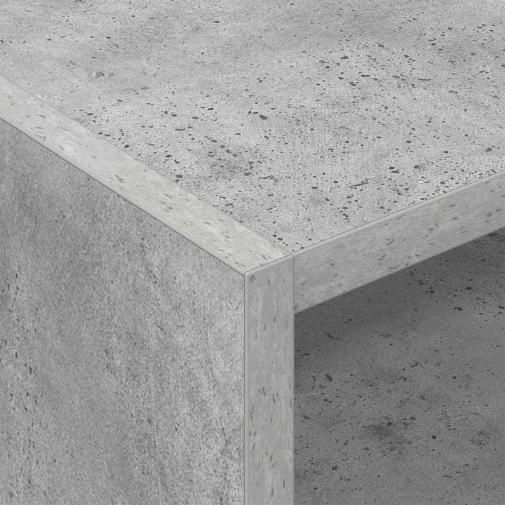 Pladeskab Beton Grå 78,5 x 35 x 45 cm Konstrueret træ