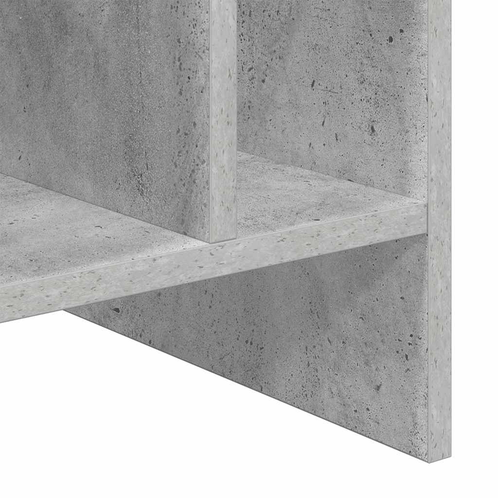 Pladeskab Beton Grå 78,5 x 35 x 45 cm Konstrueret træ