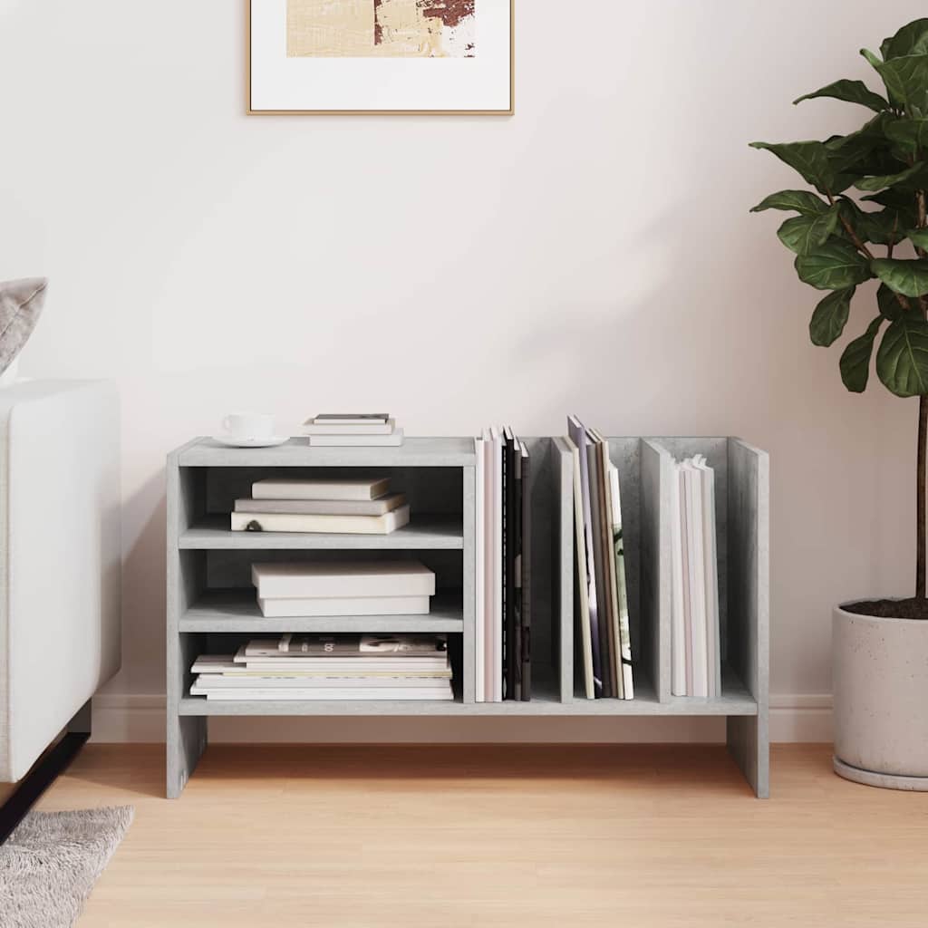 Pladeskab Beton Grå 78,5 x 35 x 45 cm Konstrueret træ