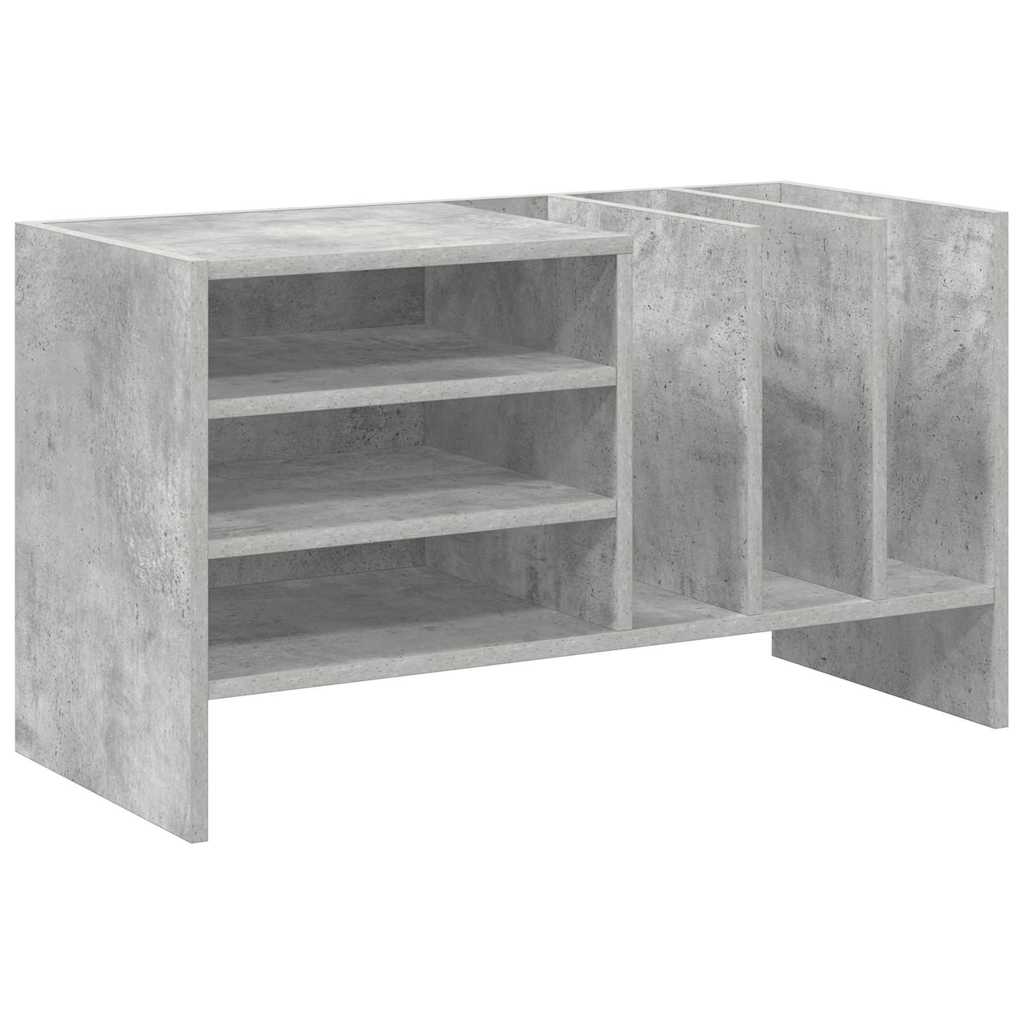 Pladeskab Beton Grå 78,5 x 35 x 45 cm Konstrueret træ
