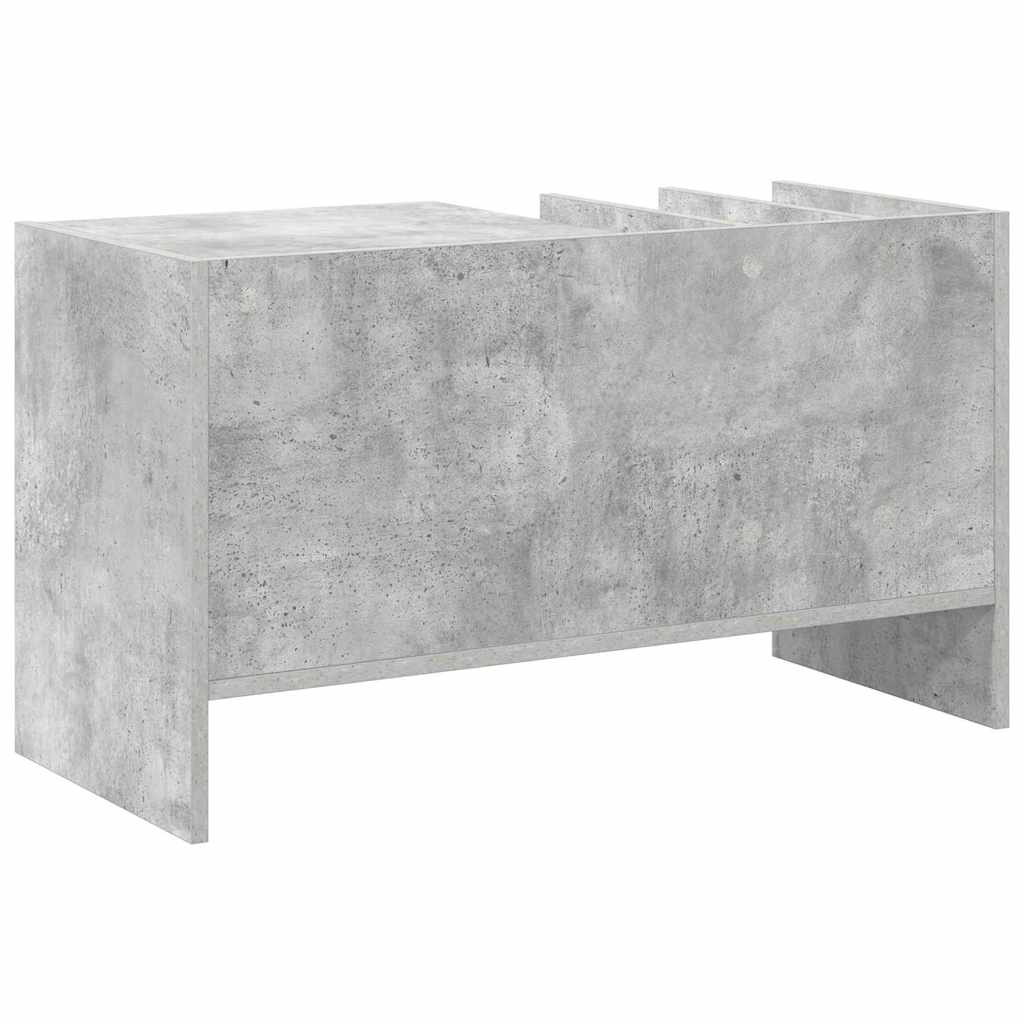 Pladeskab Beton Grå 78,5 x 35 x 45 cm Konstrueret træ